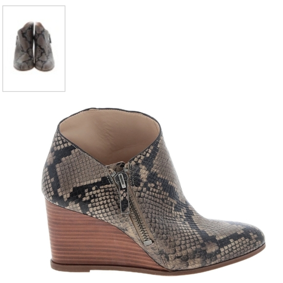 1.State animal print wedge booties - Picture 9 of 12